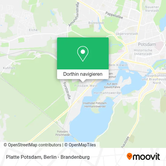 Platte Potsdam Karte