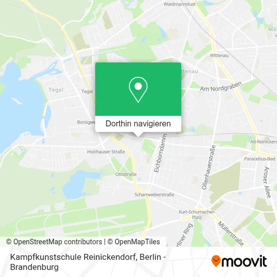 Kampfkunstschule Reinickendorf Karte