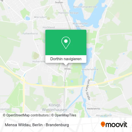 Mensa Wildau Karte