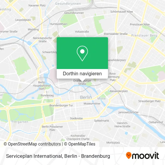 Serviceplan International Karte