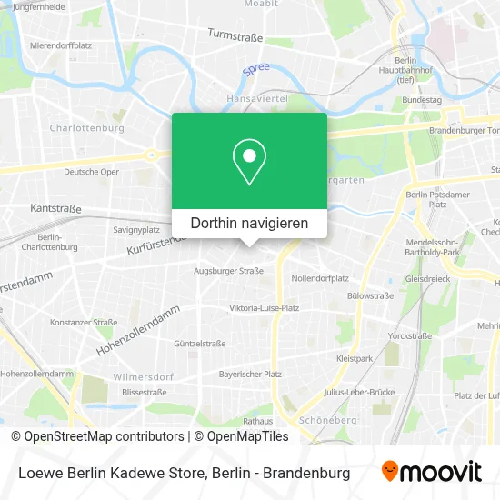 Loewe Berlin Kadewe Store Karte