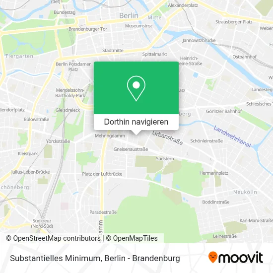 Substantielles Minimum Karte