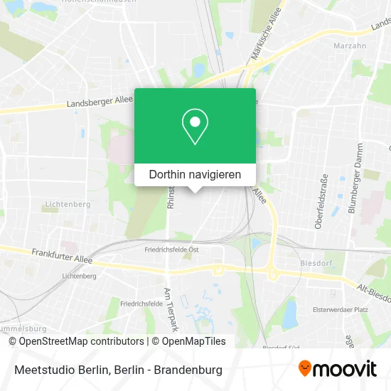 Meetstudio Berlin Karte
