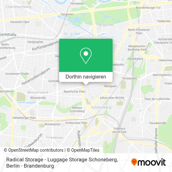 Radical Storage - Luggage Storage Schoneberg Karte