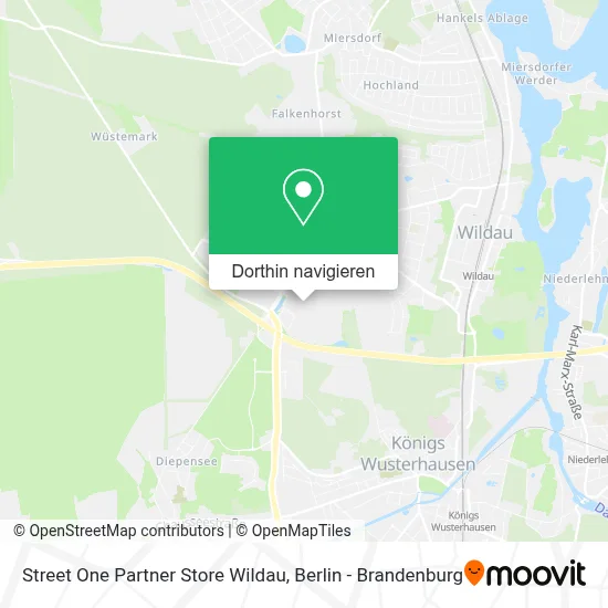 Street One Partner Store Wildau Karte