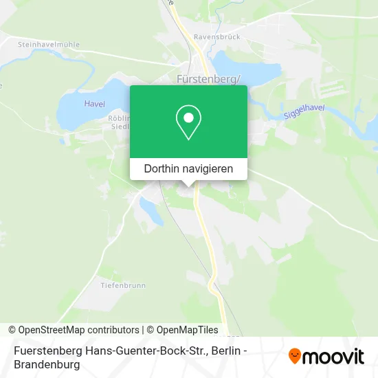 Fuerstenberg Hans-Guenter-Bock-Str. Karte