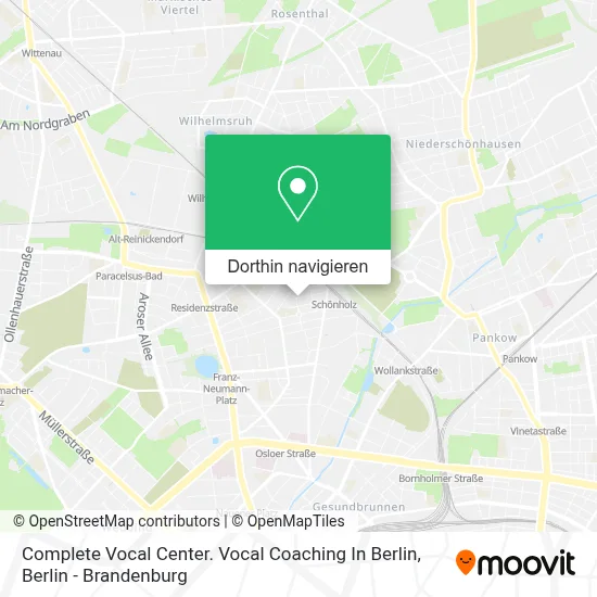 Complete Vocal Center. Vocal Coaching In Berlin Karte