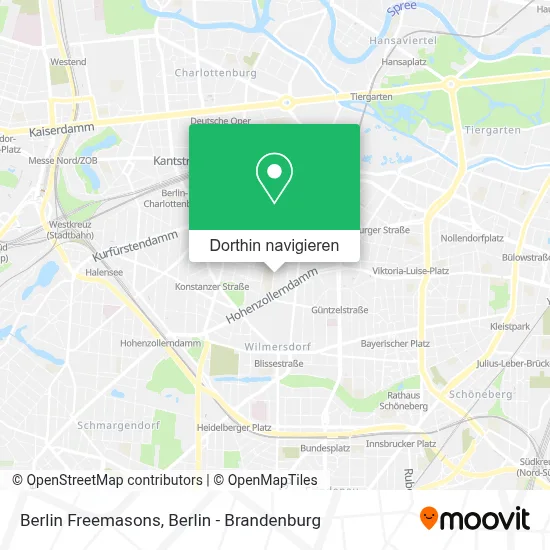 Berlin Freemasons Karte