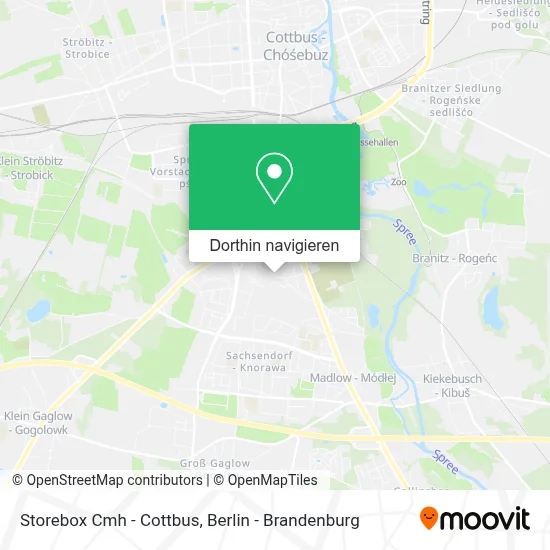 Storebox Cmh - Cottbus Karte