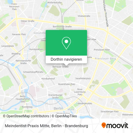 Meindentist-Praxis Mitte Karte