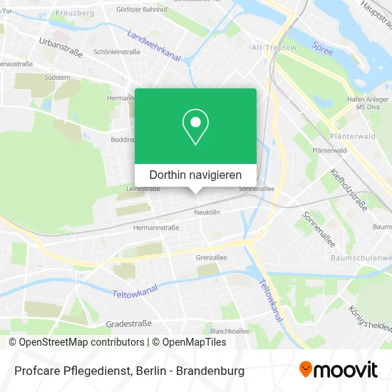 Profcare Pflegedienst Karte