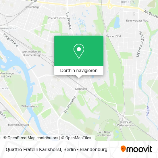 Quattro Fratelli Karlshorst Karte
