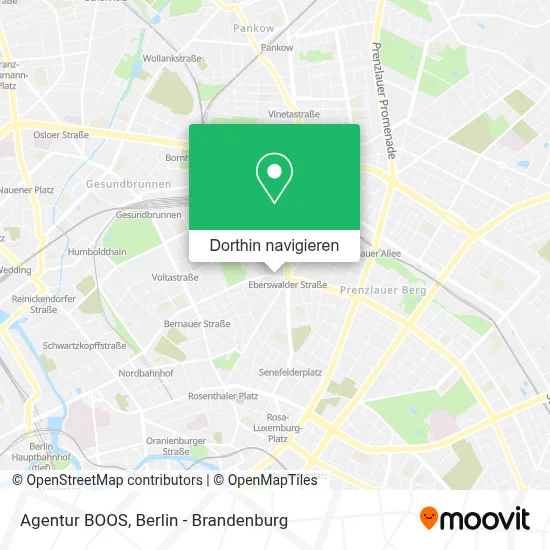 Agentur BOOS Karte