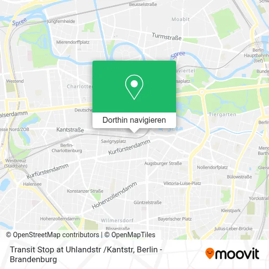 Transit Stop at Uhlandstr /Kantstr Karte