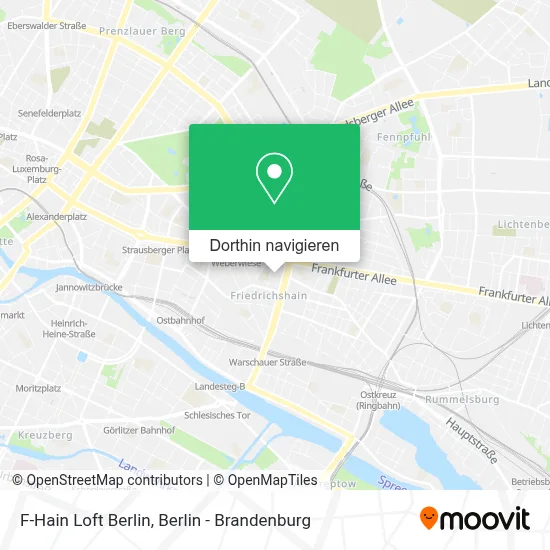 F-Hain Loft Berlin Karte