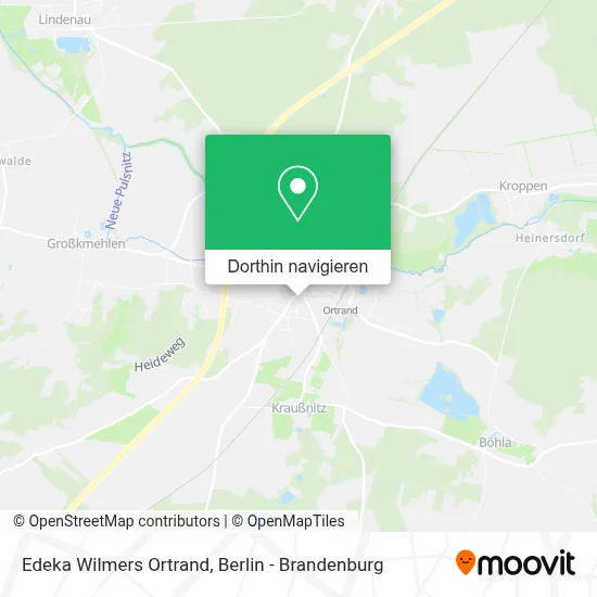 Edeka Wilmers Ortrand Karte
