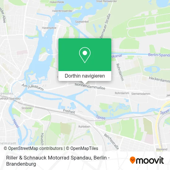 Riller & Schnauck Motorrad Spandau Karte