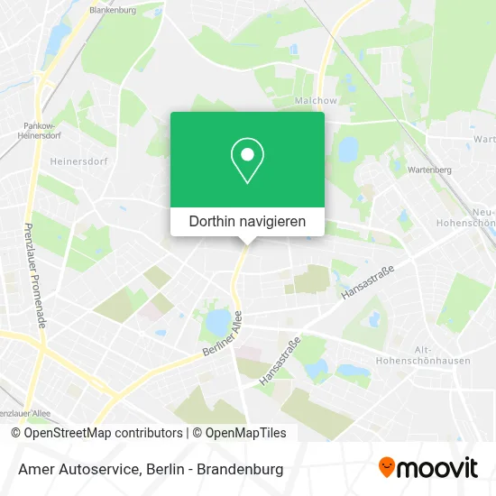 Amer Autoservice Karte
