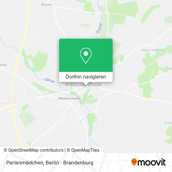 Perlenmädchen Karte