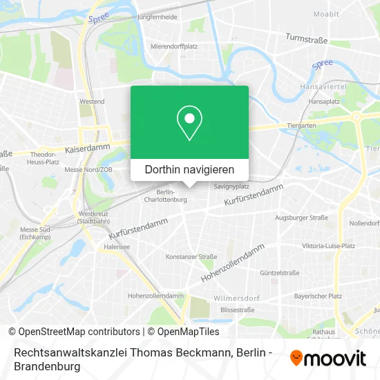 Rechtsanwaltskanzlei Thomas Beckmann Karte