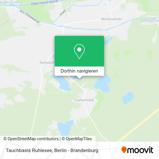 Tauchbasis Ruhlesee Karte