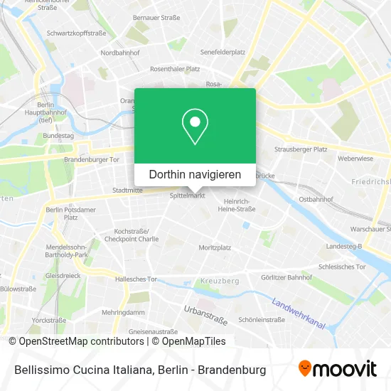 Bellissimo Cucina Italiana Karte