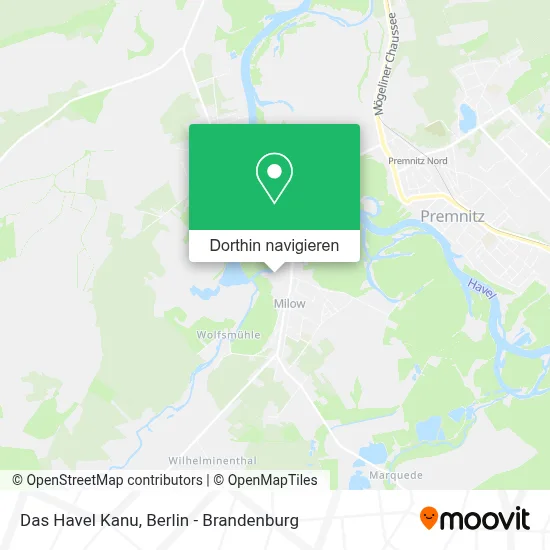 Das Havel Kanu Karte
