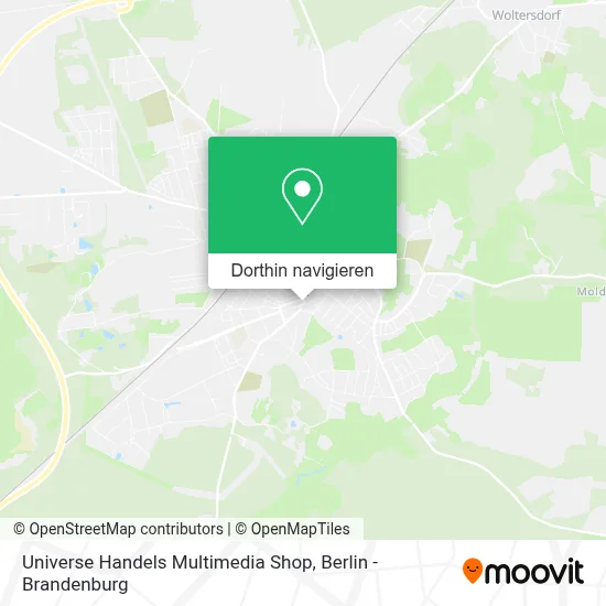 Universe Handels Multimedia Shop Karte