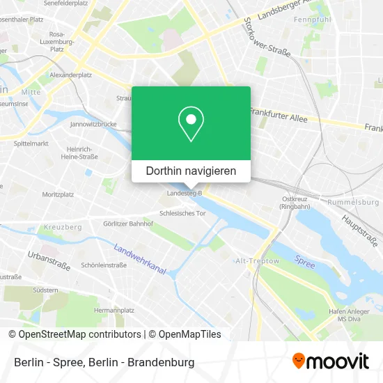Berlin - Spree Karte