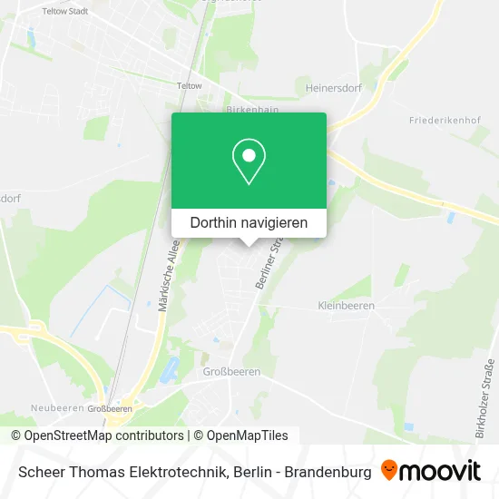 Scheer Thomas Elektrotechnik Karte
