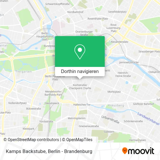 Kamps Backstube Karte