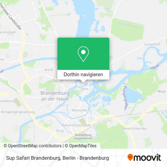 Sup Safari Brandenburg Karte