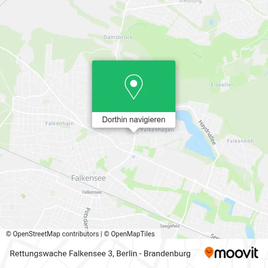 Rettungswache Falkensee 3 Karte