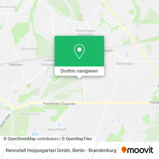Rennstall Hoppegarten Gmbh Karte