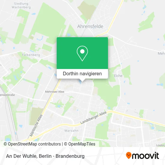 An Der Wuhle Karte