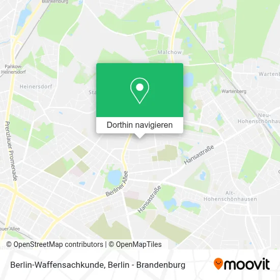Berlin-Waffensachkunde Karte