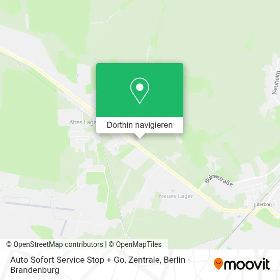 Auto Sofort Service Stop + Go, Zentrale Karte
