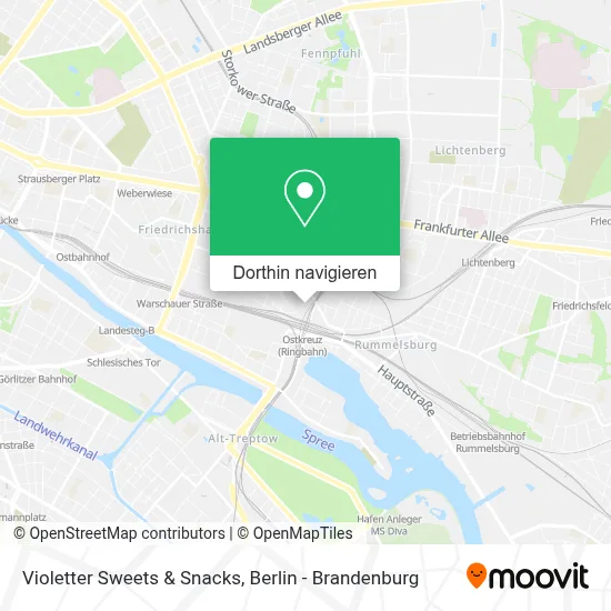 Violetter Sweets & Snacks Karte
