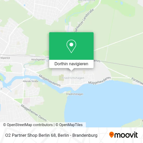 O2 Partner Shop Berlin 68 Karte