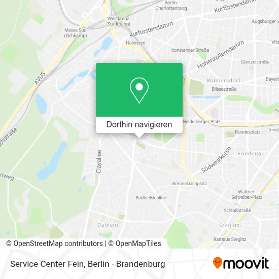 Service Center Fein Karte