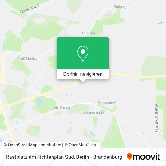 Rastplatz am Fichtenplan Süd Karte