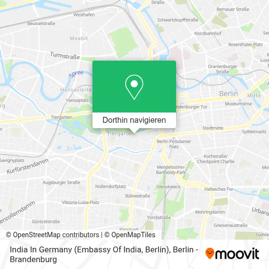 India In Germany (Embassy Of India, Berlin) Karte