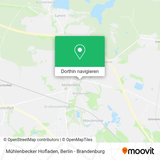 Mühlenbecker Hofladen Karte