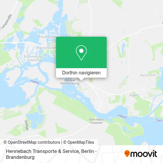 Hennebach Transporte & Service Karte
