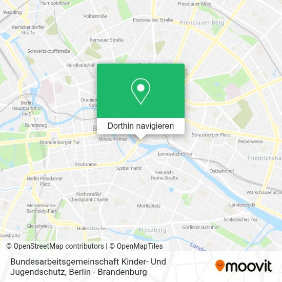 Bundesarbeitsgemeinschaft Kinder- Und Jugendschutz Karte