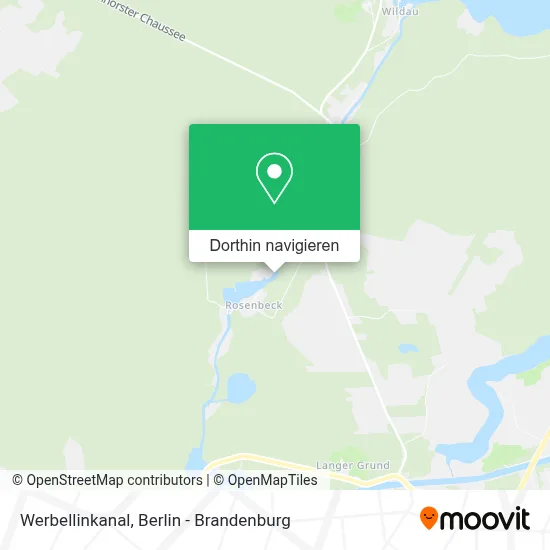 Werbellinkanal Karte