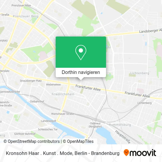 Kronsohn Haar . Kunst . Mode Karte