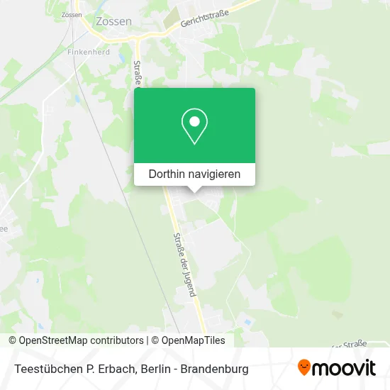 Teestübchen P. Erbach Karte