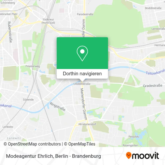 Modeagentur Ehrlich Karte