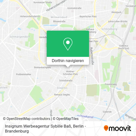 Insignum Werbeagentur Sybille Baß Karte